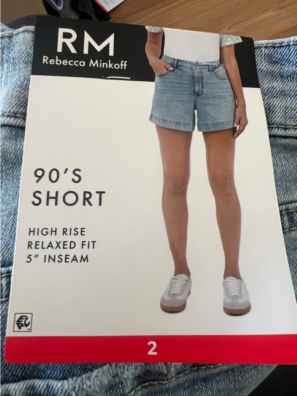 Rebecca Minkoff Light Blue High-Rise Relaxed Denim Shorts 2 NWT